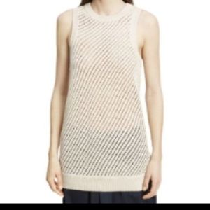 Vince Mesh Knit skeeveless tank sweater